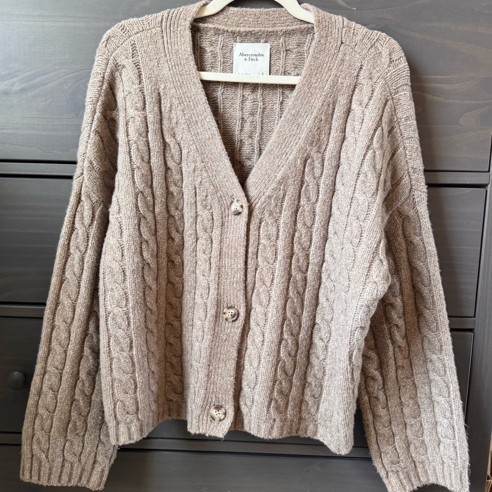 Women's Cable Knit Cardigan Sweater